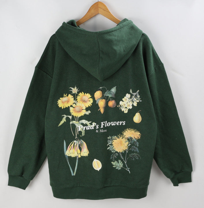 FLOWERZ Hemp and Organic Cotton Zip Up